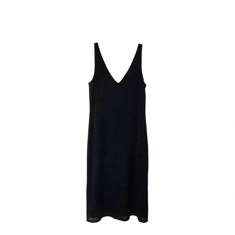 RALPH by RALPH LAUREN Classic Little Black Dress with Blue‎ Lining Women 14